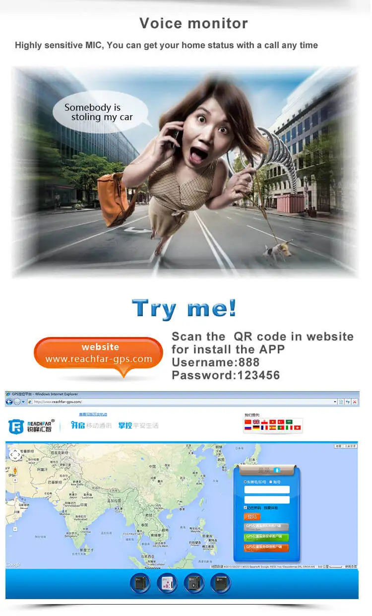 Mini Hidden GPS Tracker For Bike Or Bicycle Android Car GPS Vehicle Tracker RF-V8