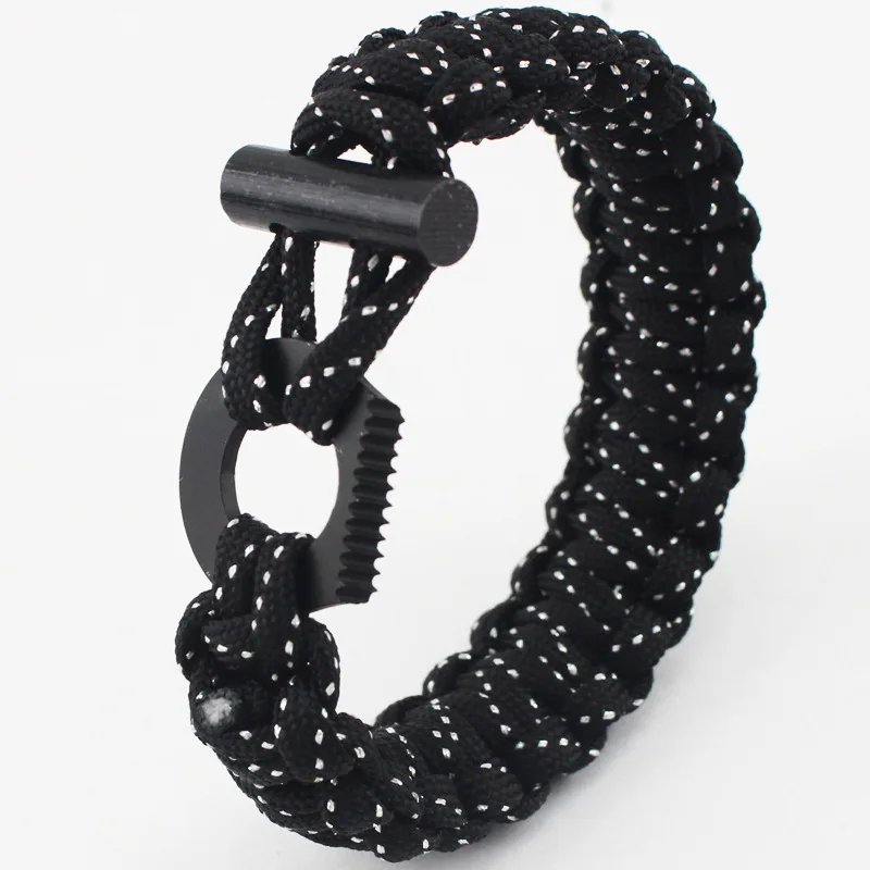 Outdoor Survival Gear Emergency Braided Rope Flint Fire Starter