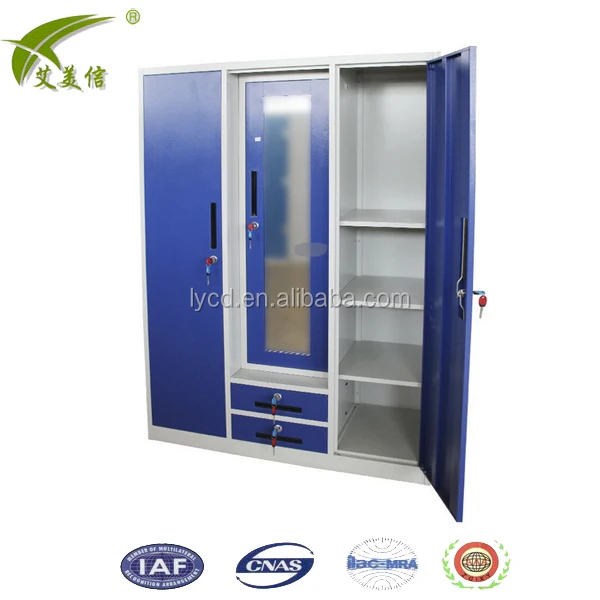 Luoyang Factory Wholesale India Steel Metal 3 Door Bedroom