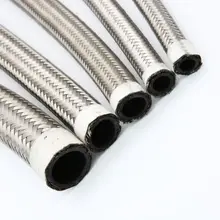 NBR/CPE резиновый шланг авто мотоцикл 304 нержавеющая сталь провода плетеный гидравлический сборки индивидуальные AN4 маслоохладитель шланг