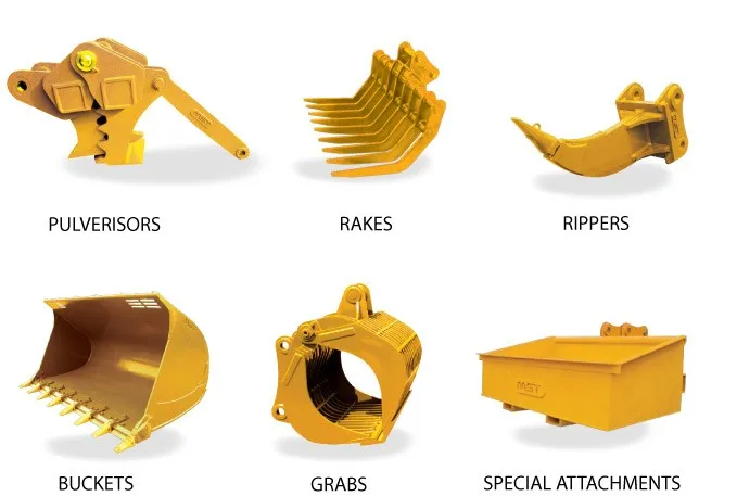 Excavator Attachments Hydraulic or Mechanical Excavator Grapple Metal / Wood / Log Grab