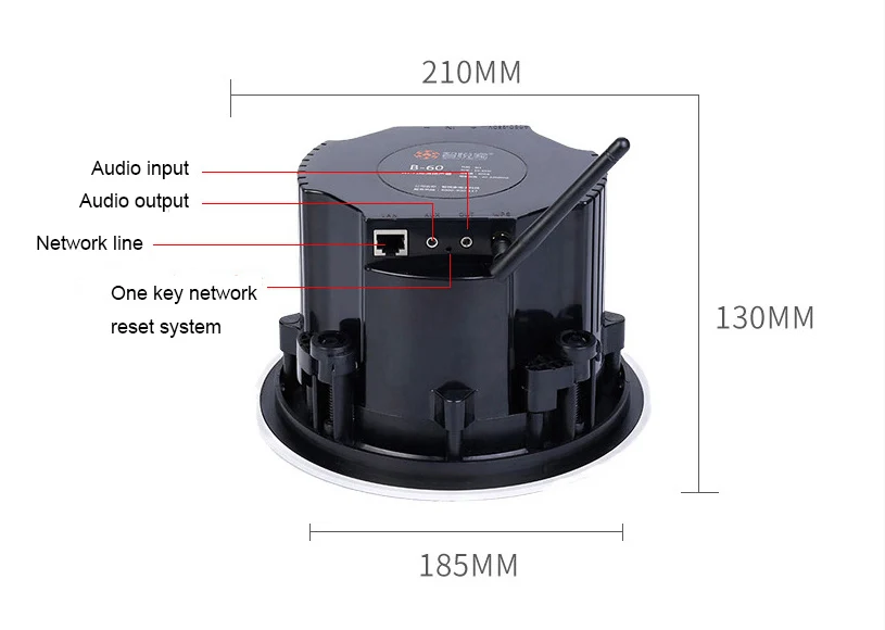 Smart Home Wireless Audio Wifi Ceiling Speaker Multi Room Speaker With