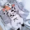 3 Pcs/Suit 2018 New Style Autumn Baby Clothing Set Infant Cartoon Cloud Top+Pants+Hat Newborn Baby Boy Girl Outfits Clothes Set
