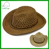 handmade raffia woven paper straw cowboy hat for children