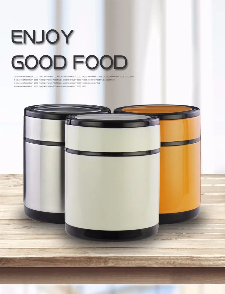 Colorful Stainless Steel Tiffin Box/ Protable Leakproof Thermos Food