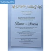 4*6 inch gold foil stamping paper card custom white wedding invitation cards samples