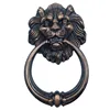 Furniture Hardware Antique Lions Head Door Pull ,Zinc Alloy Knobs Door, Handles Pull Ring