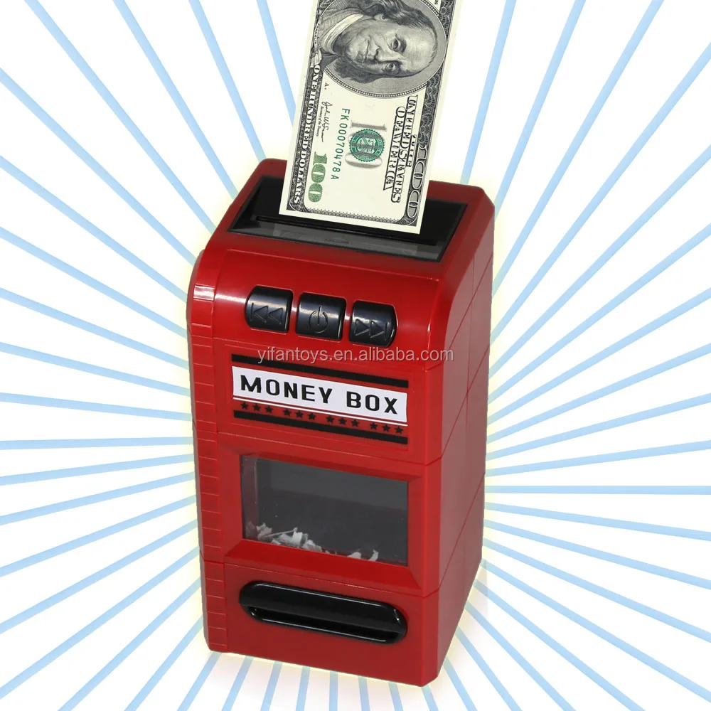 Hucha electrónica Billetes y Monedas - Mini Caja Fuerte Secreta de  combinación de 6 dígitos - Pantalla LCD con Contador automático de Monedas  o Reloj