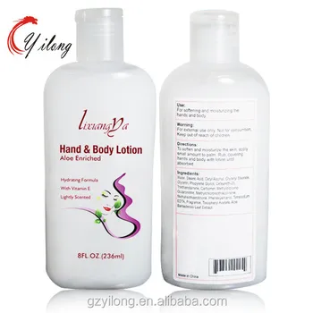 hand cream as body lotion