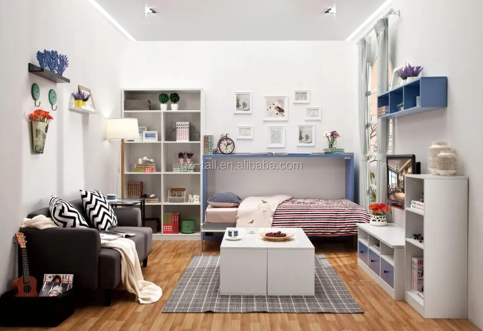 Comfortable murphy wall bed mechanism with office table TA-K13