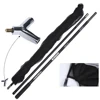 Cloth Bag Two Sections Black 6mmx6mm PE Mesh Carbon Landing Net