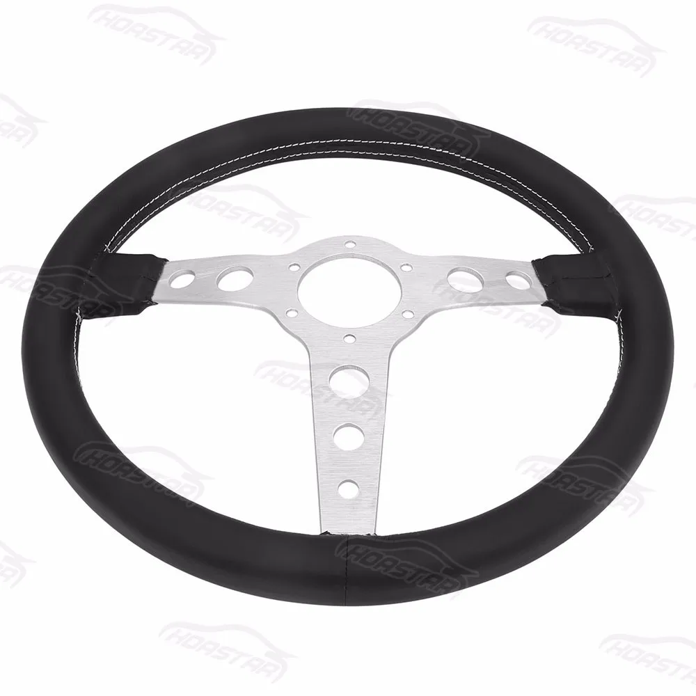 Steering Wheel Racing 350mm Leather Material Alloy Steering Wheel Buy 12 Inch Steering Wheel