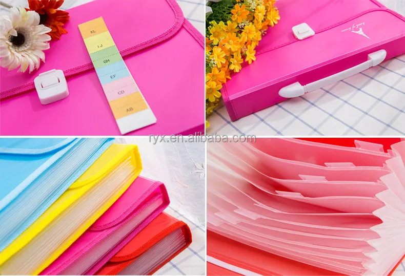 Accordion File Folder Pp Plastic Accordion Folder Expanding Office ...