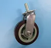 6 inch 150mm Heavy Duty Plastic Core PU swivel screw threaded Caster Wheel For Industrial