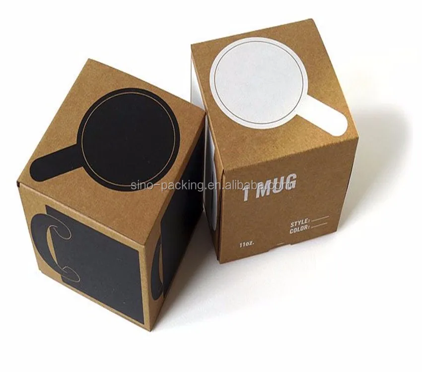 Custom Cardboard Paper Coffee Mug Packaging Box Buy Custom Cardboard Paper Coffee Mug Coffee Mug Box Template