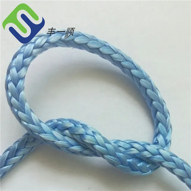 Hochfestes 12-strängiges UHMWPE-Seil mit 1,5 mm Ummantelung aus synthetischem Windenseil