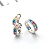 Kenturay SR02347 Wholesale Cubic Zirconia CZ Stone Rainbow 925 Silver Ring Jewelry