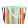 Most popular super quality lovely colorful striped folding recyclable non woven bag