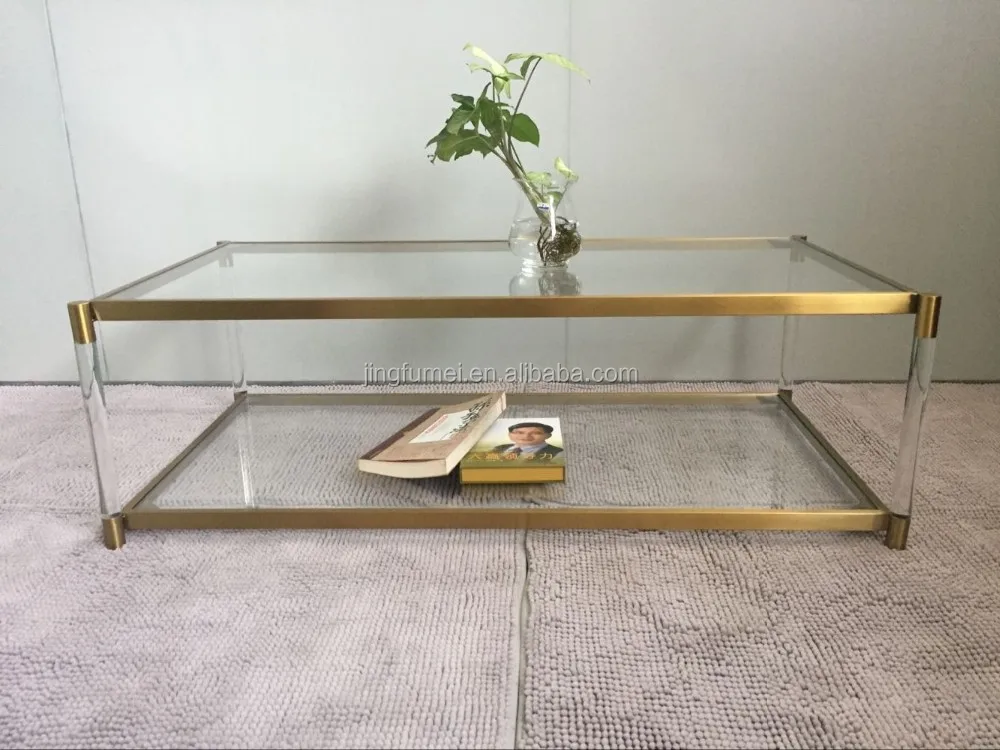 Transpearant Clear Plexiglass Acrylic Coffee Table Hot Sale Custom Sofa