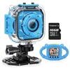 2018 Best Boys Girls Gifts Kids Waterproof Camera with Video Recorder Includes 8GB Memory Card