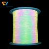 double side iridescent reflective thread for knitting