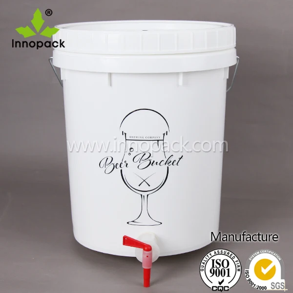 20 Liter Plastic Bucket With Beer Keg For Wine Fermentation Wholesale