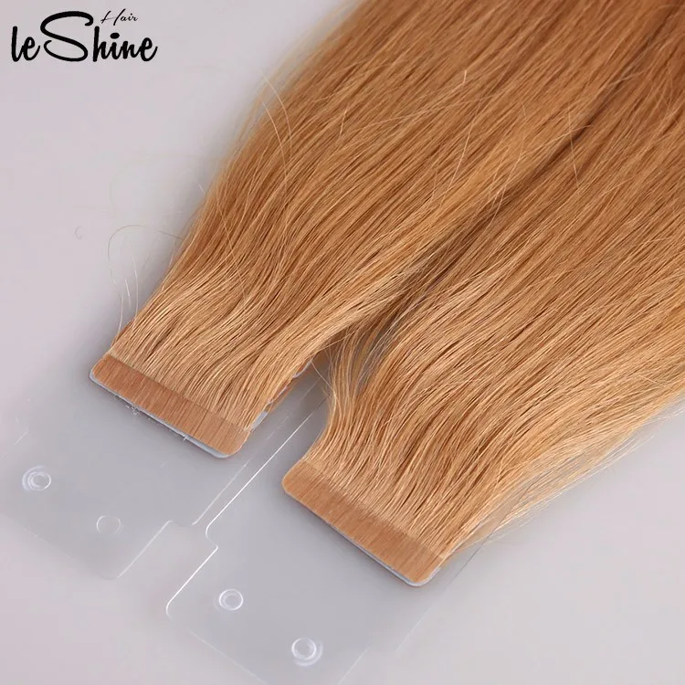 LeShine Seamless Injected Hand-Tied Tape Tape In Human Hair Extension Colored Indian Remy Invisible Hand Tied Tape Hair manufacture