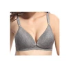 Convenient Breathable front open cotton nursing bra black