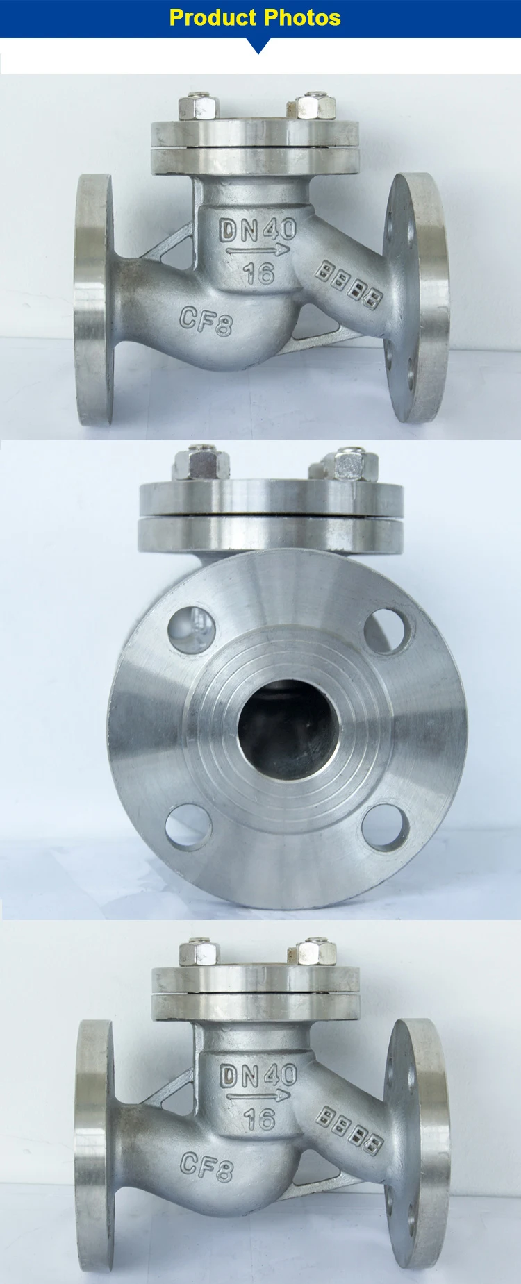 Hot Sale Antirusting Sus 304 316 316l Ss Flanged Non Return Check Valve With Counter Weight