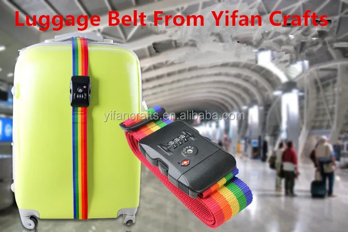 Adjustable Suitcase Combination Luggage strap Travel Baggage Tie Down Belt Lock