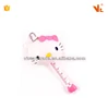 V-T09-16 Wholesale best pink hello kitty mini cartoon shape cloth tape measure with keychain