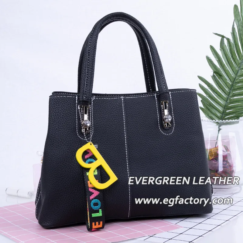 2018 New fashion lady high quality PU handbag with a accessory handbag SH534