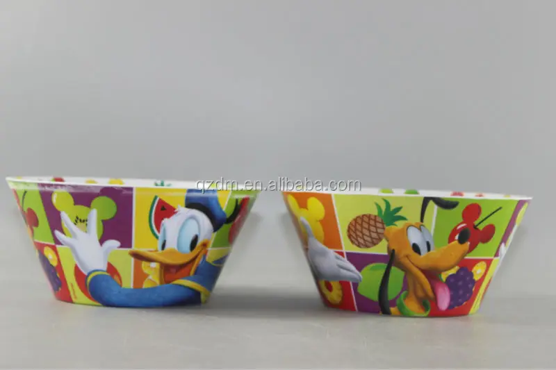 Double Side Print Melamine Kids Bowl