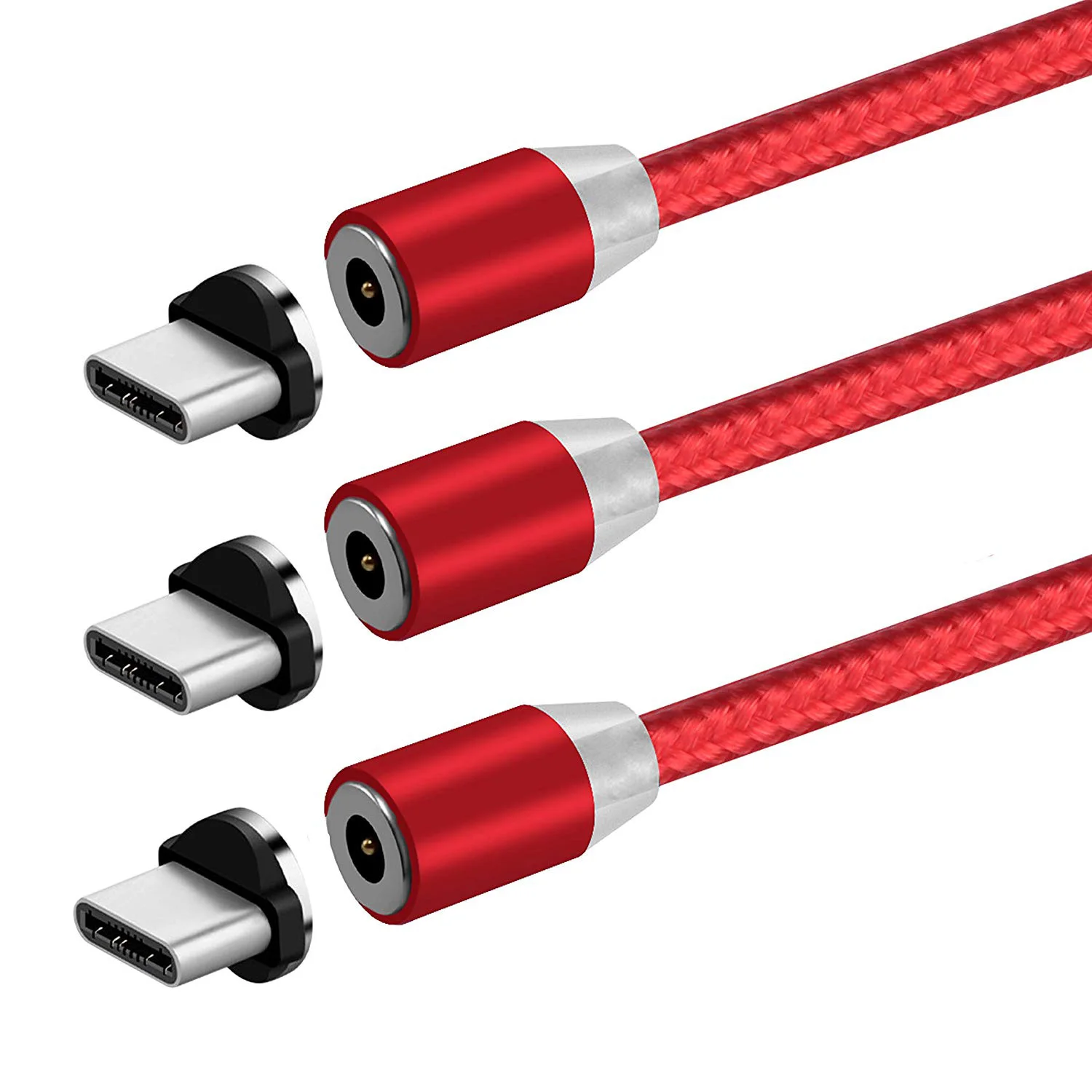 Type C Cable Fast Charging 3.3ft 6.6ft 1m 2m 360 Degree Round