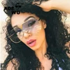 ADE WU 2018 new arrival vintage fashionable metal Rimless sunglass men conjoined lenses Outdoor Driving Eyeglasses
