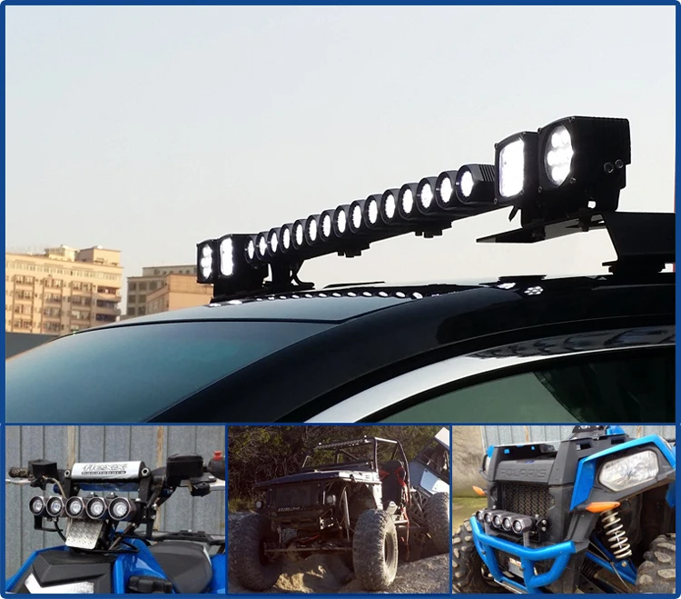 10 Inch 20 Inch 30 Inch 40 Inch 52 Inch Car Roof Top Led Light Bar 2x2
