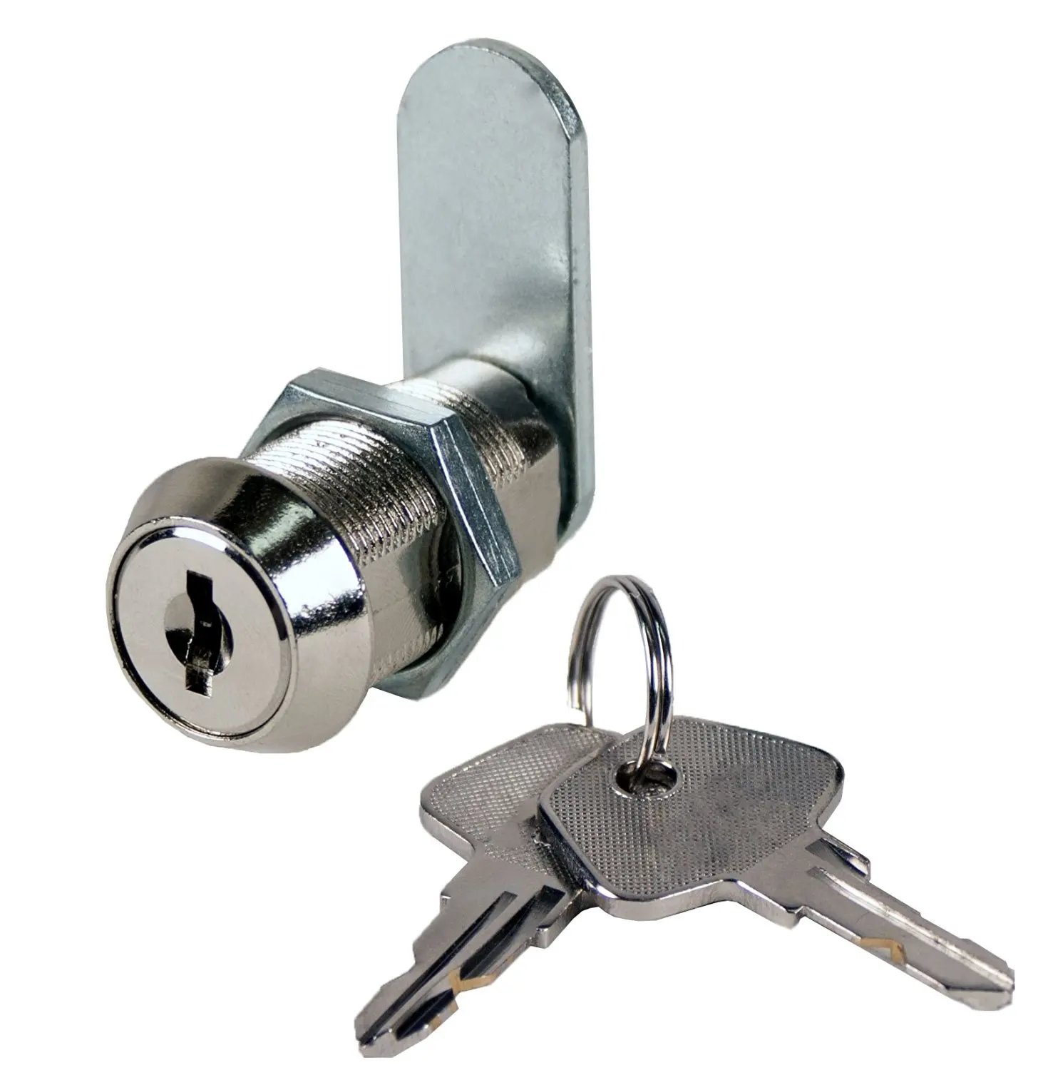 LOT OF 20 5/8" Tubular Cam Lock; *BLACK* 2 key pull CABINET KEY ALIKE  2400AS-B 