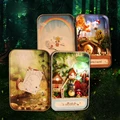 Doll House Diy miniature Wooden Puzzle 3D Dollhouse miniaturas Furniture House Doll Toys For Children Birthday