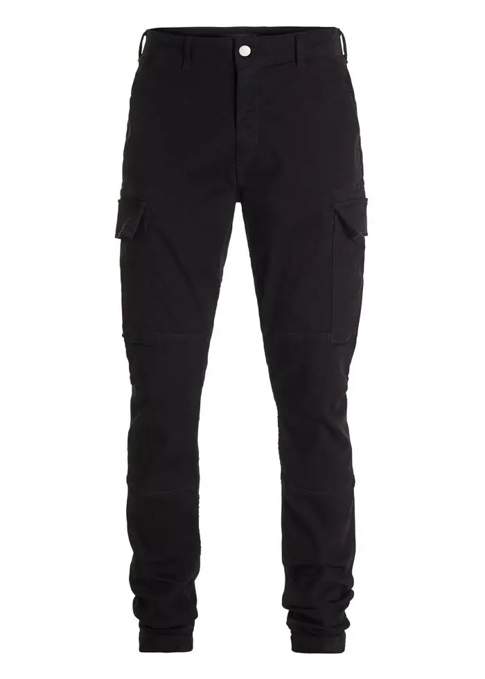 black denim cargo jeans