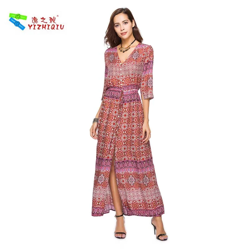 maxi boho kleid