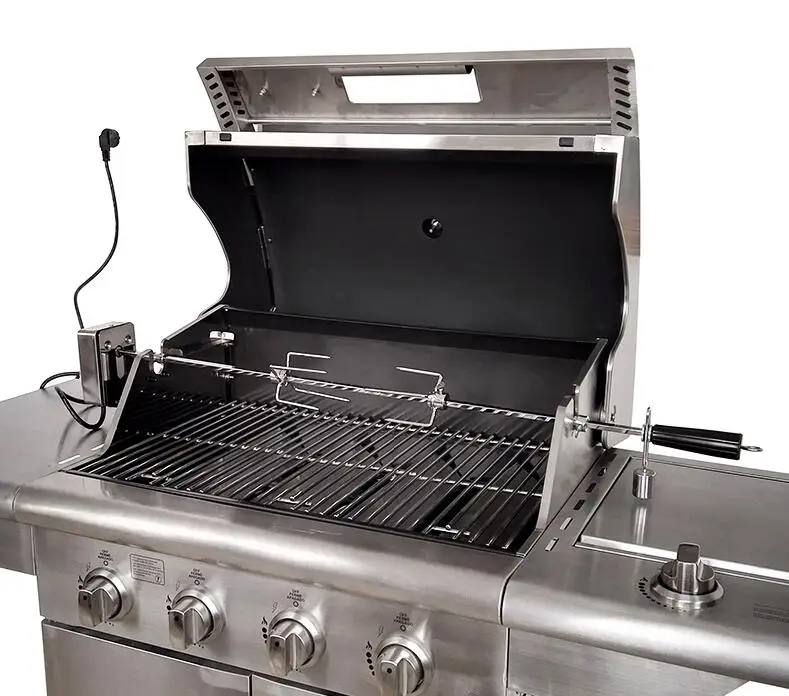 Universal Bbq Rotisserie Kit With Stainless Steel Motor Buy Grill