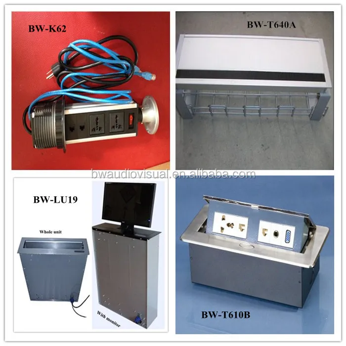 Flip Up Desktop Wire Cover Box With Two Side Brush Buy Desktop Wire