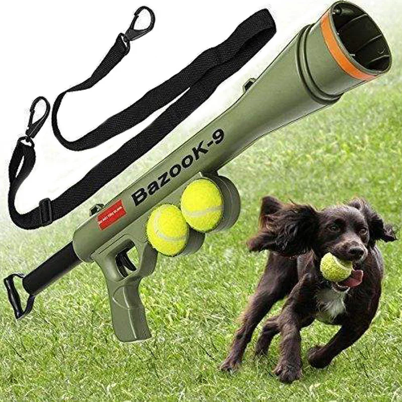 Spwe962 Hot Sale Abs Pet Dog Training Toy Tennis Ball Launcher Gun
