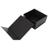 Magnetic box custom labels packaging flat foldable gift box with ribbon