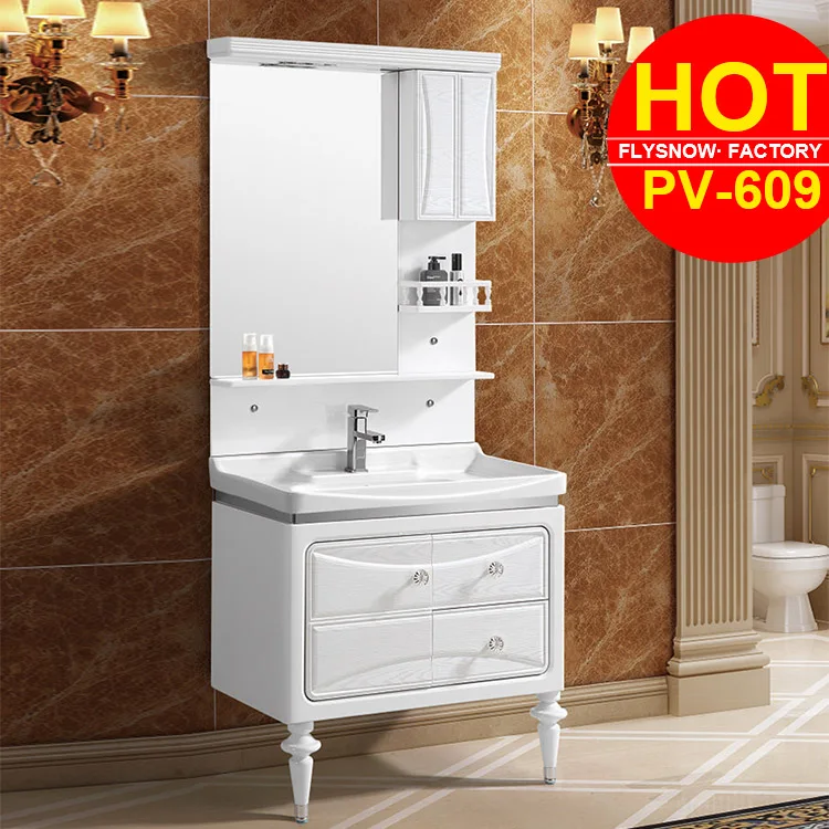 Hangzhou Country Style Pvc Hand Painting Bathroom Cabinets Buy