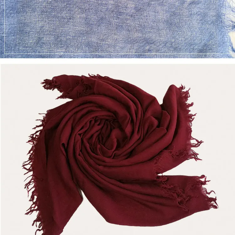 High Quality Italian Women Super Soft Plain  Long 100% Cashmere Kashmiri Pashmina Shawls