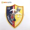 Rohs test durable pvc sheriff patch custom embossing motorcycle shape patches for business gift