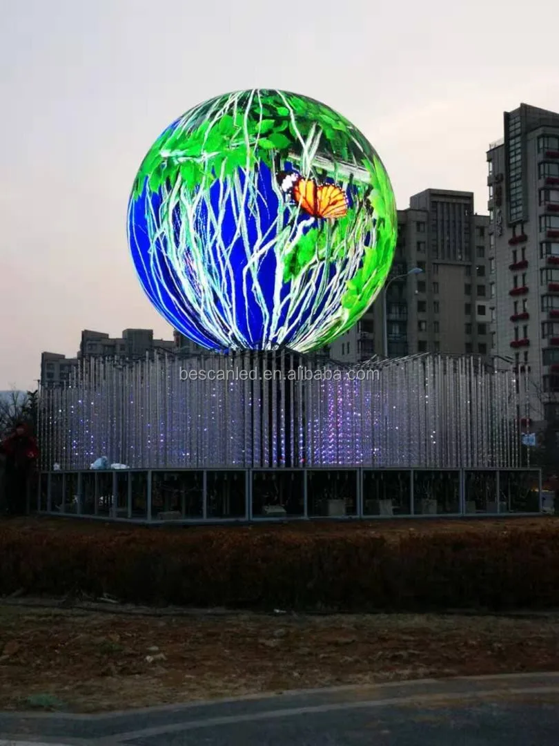 Full Color 360 Degree Ball Led Display Led Video Sphere/sphere Display
