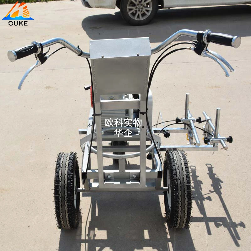Hand push double nozzle cold paint road marking machine for sale