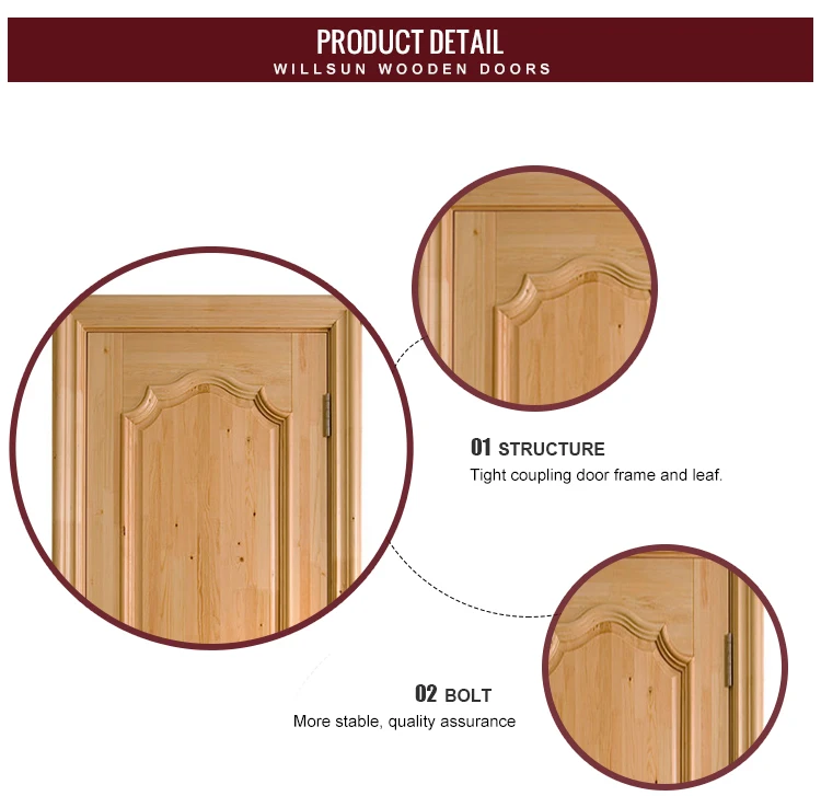 Rustic Panel Unfinished Knotty Alder Wood Prehung Interior Door